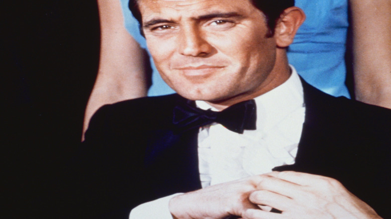 James Bond smirking