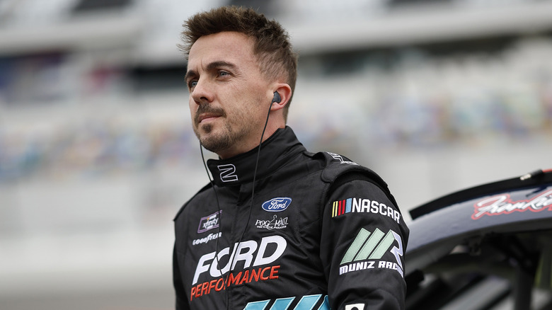 Frankie Muniz in racing suit