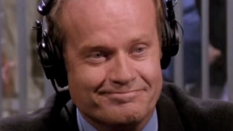 Frasier Crane with headphones