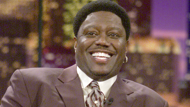 Bernie Mac laughing on 