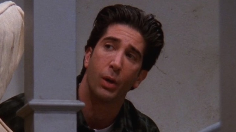 Ross standing in stairwell