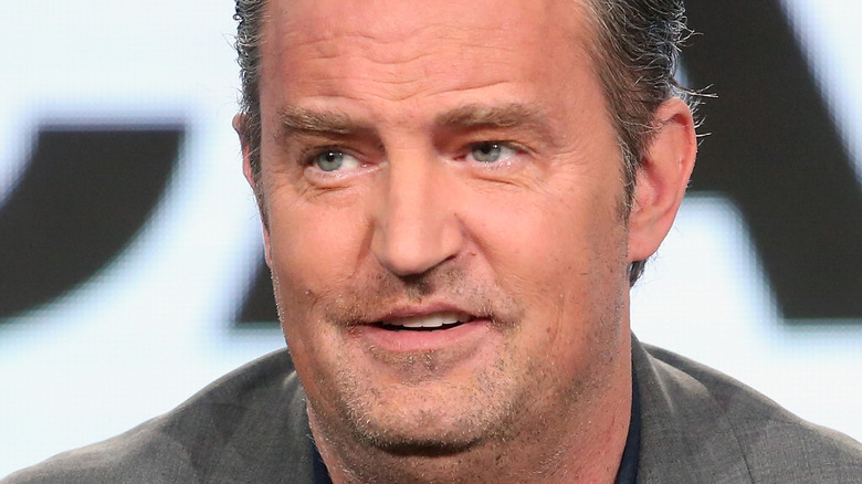 Matthew Perry smiling  