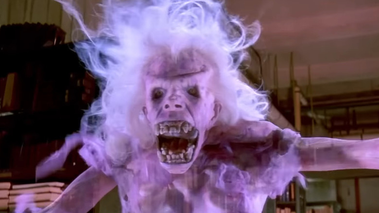 The library ghost in Ghostbusters looking terrifying