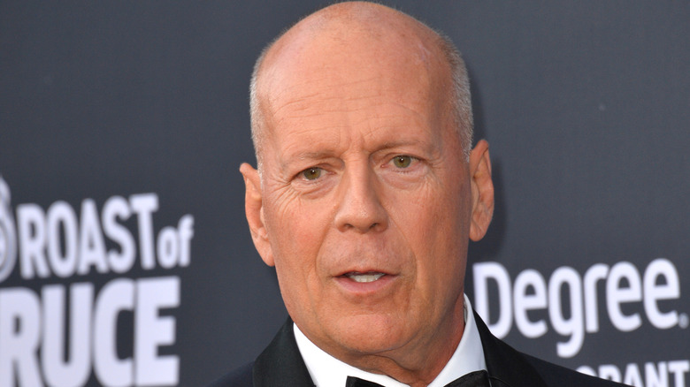 Bruce Willis on a red carpet