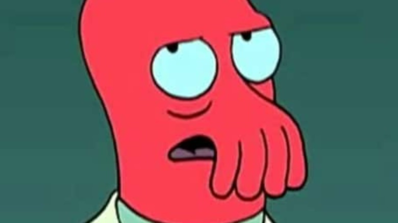 Zoidberg rolling his eyes