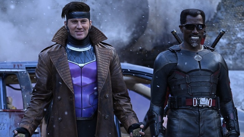 Gambit standing next to Blade in Deadpool & Wolverine (2024)