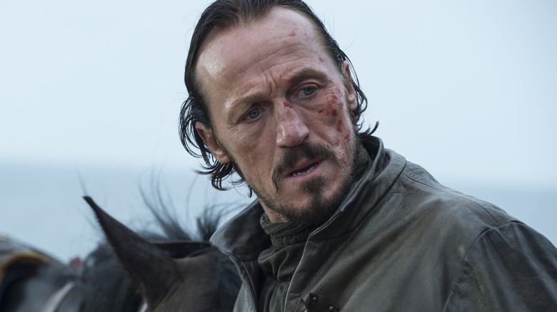 Bronn tilts his head