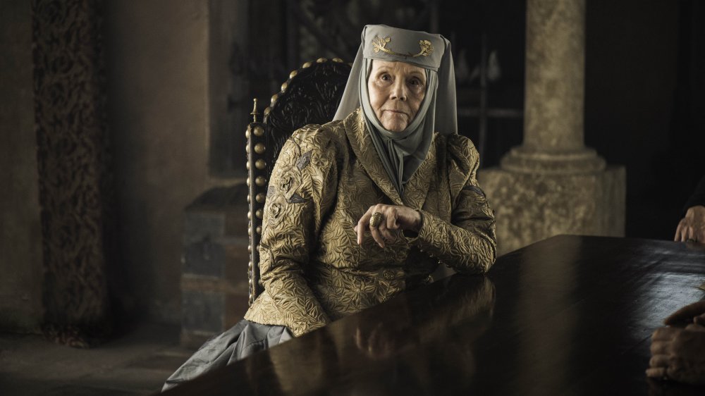 Diana Rigg as Lady Olenna Tyrell on Game of Thrones