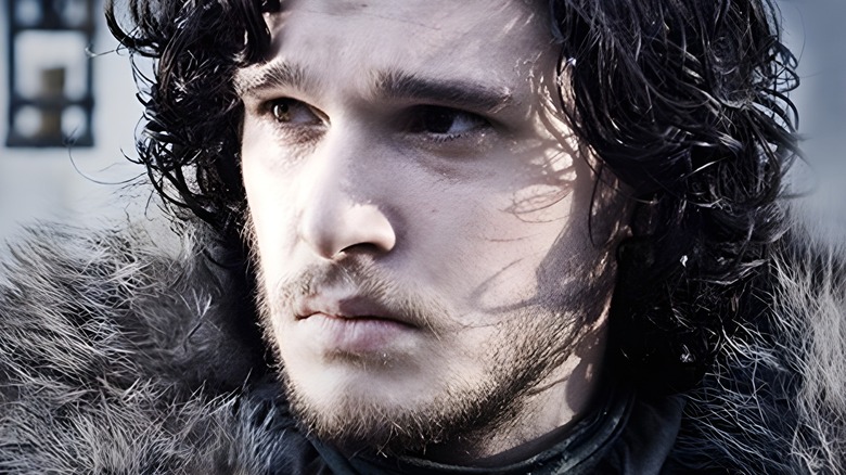 Jon Snow in fur coat