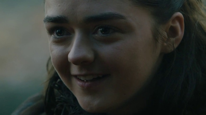 Arya Stark smiling