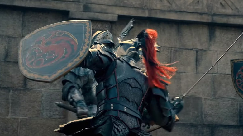 Daemon Targaryen fighting in a tournament