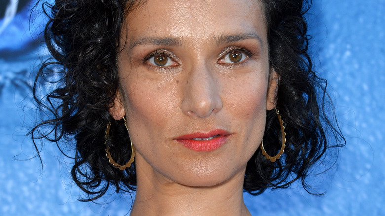 Indira Varma smiling