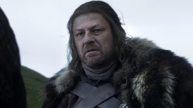 Ned Stark looking worried