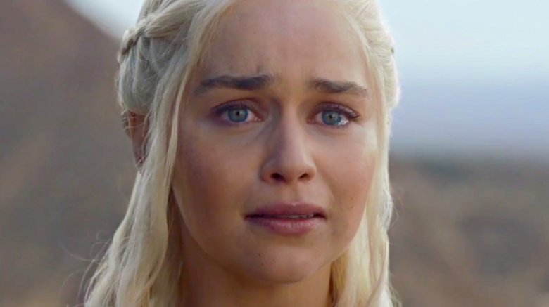 Emilia Clarke as Daenerys Targaryen on Game of Thrones