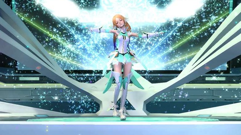 Woman Performing on Stage