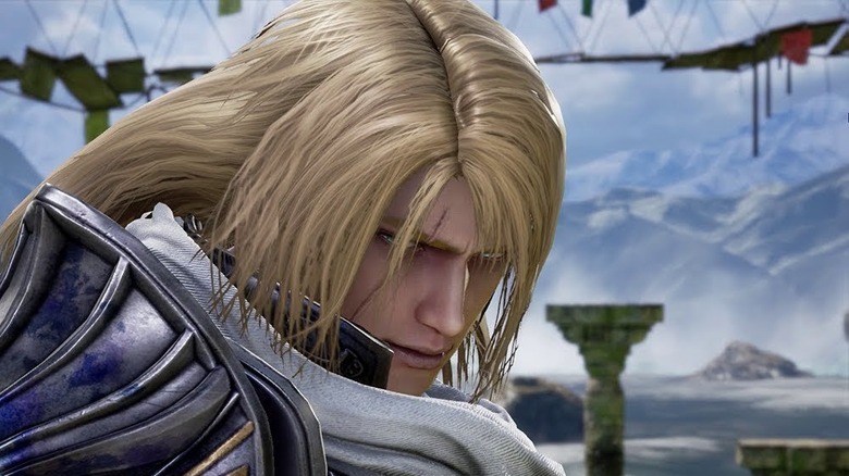 Siegfried scowling Soulcalibur iv