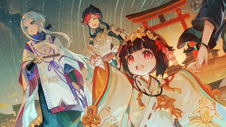 Main characters from Onmyoji