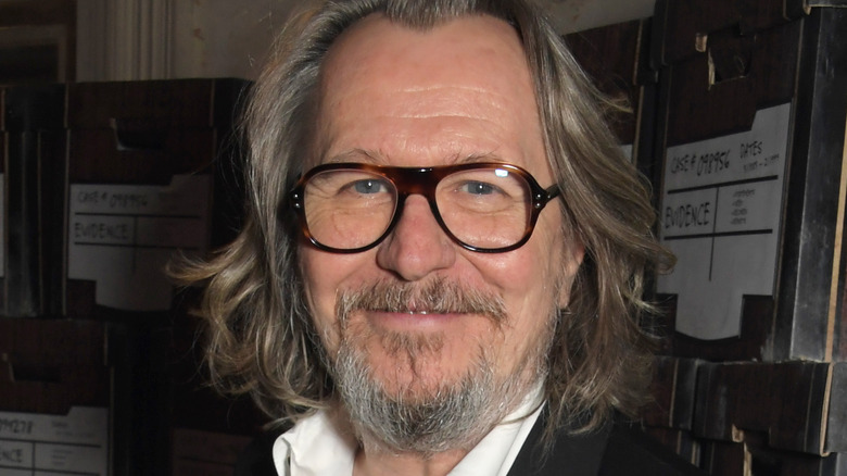 Gary Oldman smiling at premiere