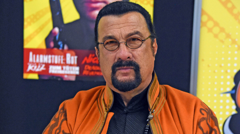 Steven Seagal wearing glasses