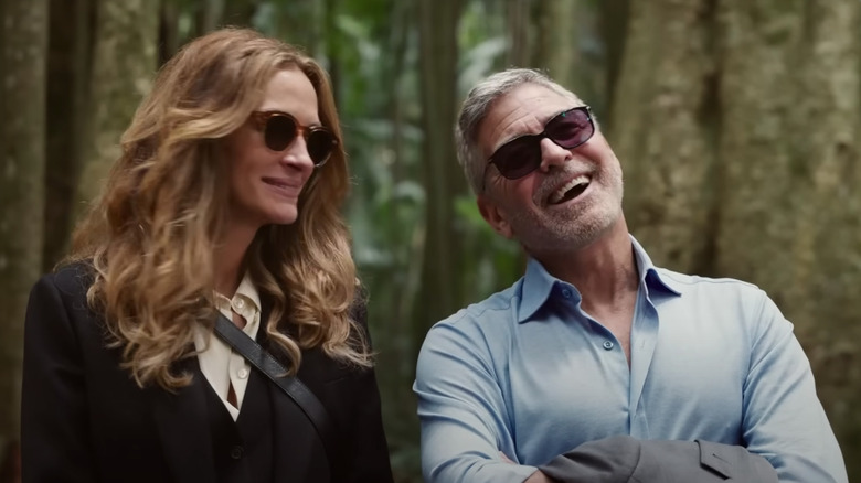 Julia Roberts and George Clooney laughing