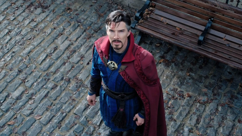 Doctor Strange looking up