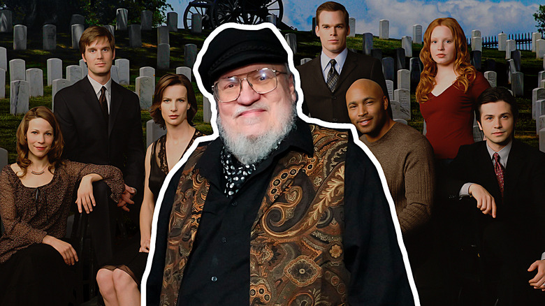 George R.R. Martin and Six Feet Under cast