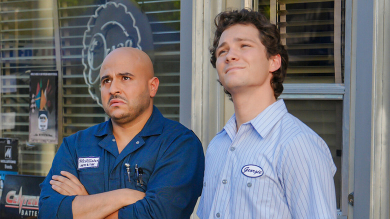 Ruben and Georgie stare into the future in "Georgie and Mandy's First Marriage" (2024-present)