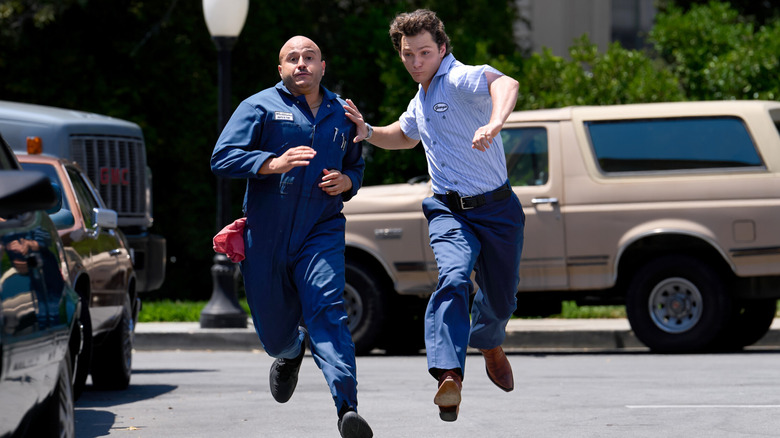 Georgie and Ruben foot race in "Georgie and Mandy's First Marriage" (2024-present)