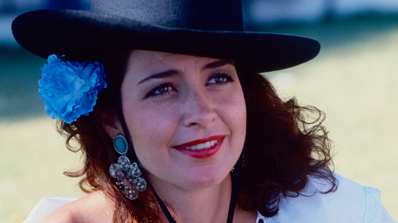 Annie Potts in costume for "Texasville"