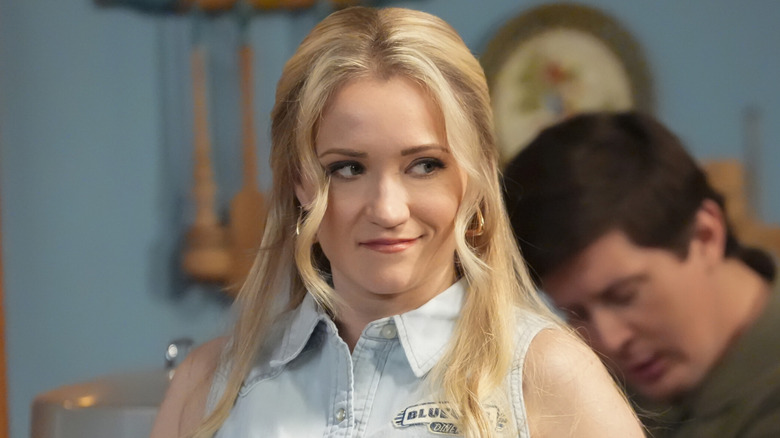 Mandy McAllister smirks in "Georgie and Mandy's First Marriage"