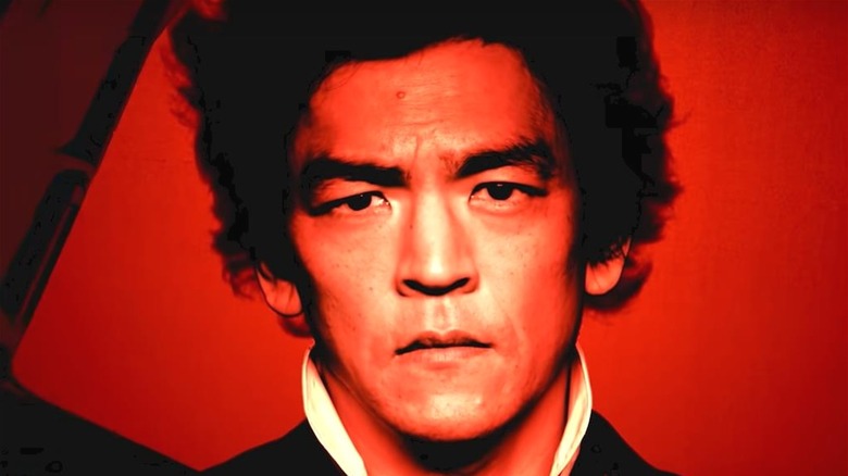 John Cho in red light