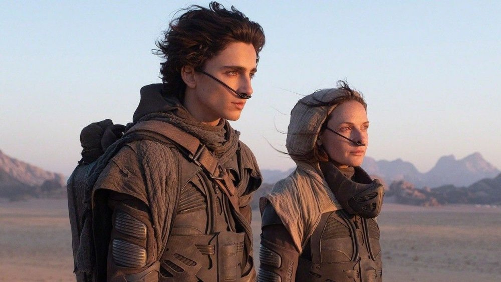 Timothée Chalamet and Rebecca Ferguson in Dune