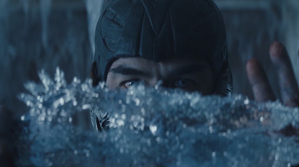 Joe Taslim as Sub-Zero casts ice in the air