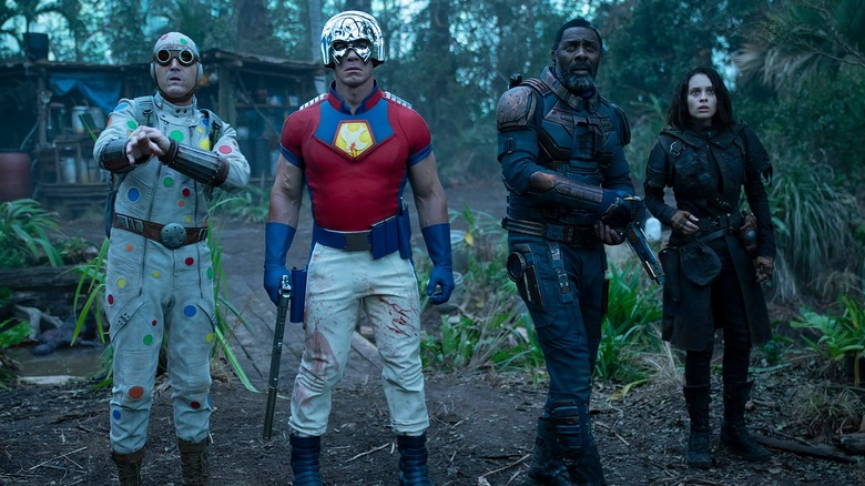 Peacemaker, Bloodsport, Polka-Dot Man, and Ratcatcher II