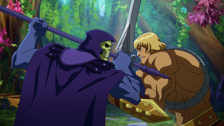 Skeletor fighting He-Man