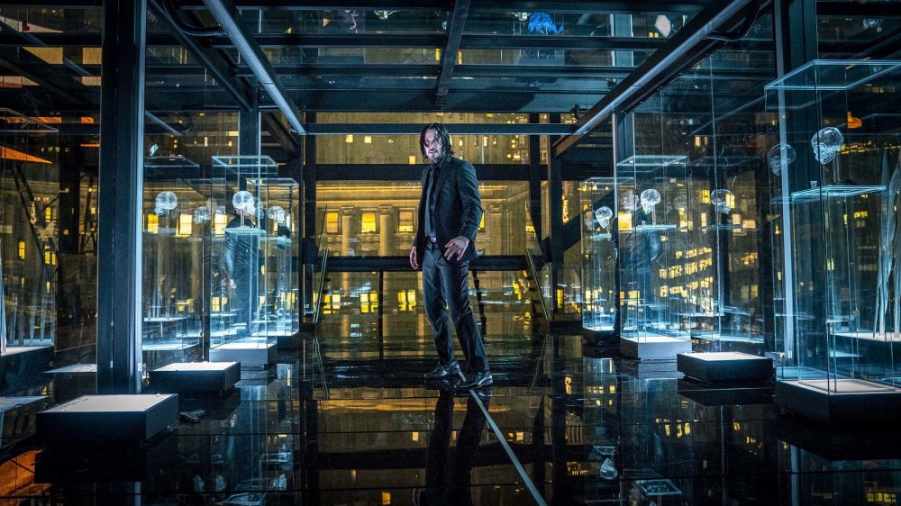 Keanu Reeves as John Wick in the Continental Hotel