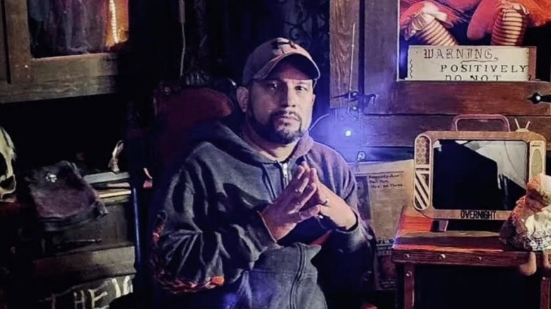 Dan Rivera with his fingers tented