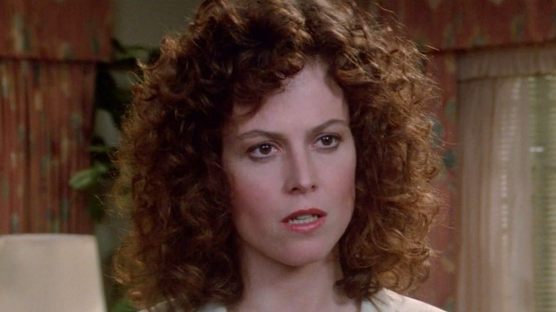 Sigourney Weaver looking scared