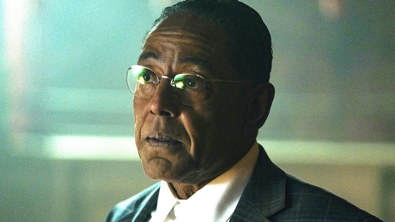 Gus wearing glasses