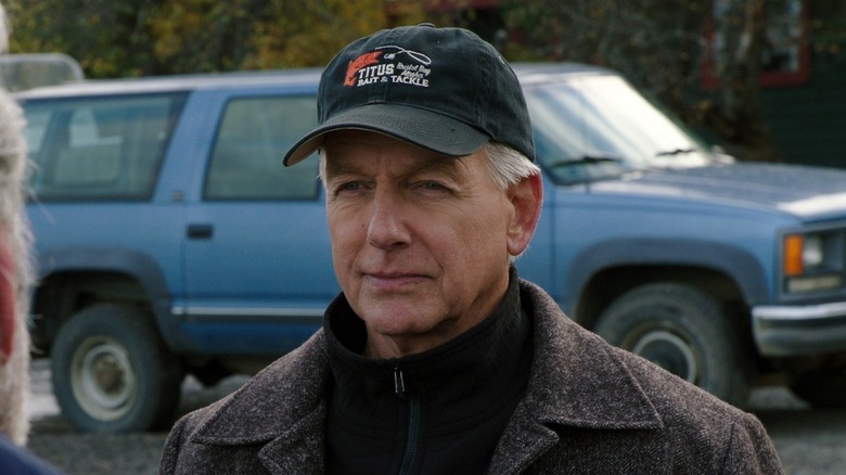 Leroy Jethro Gibbs wearing a fishing cap in NCIS