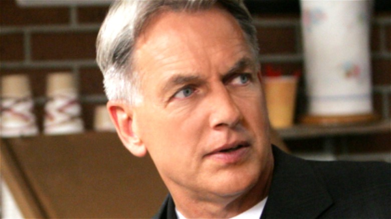 Leroy Jethro Gibbs looking concerned