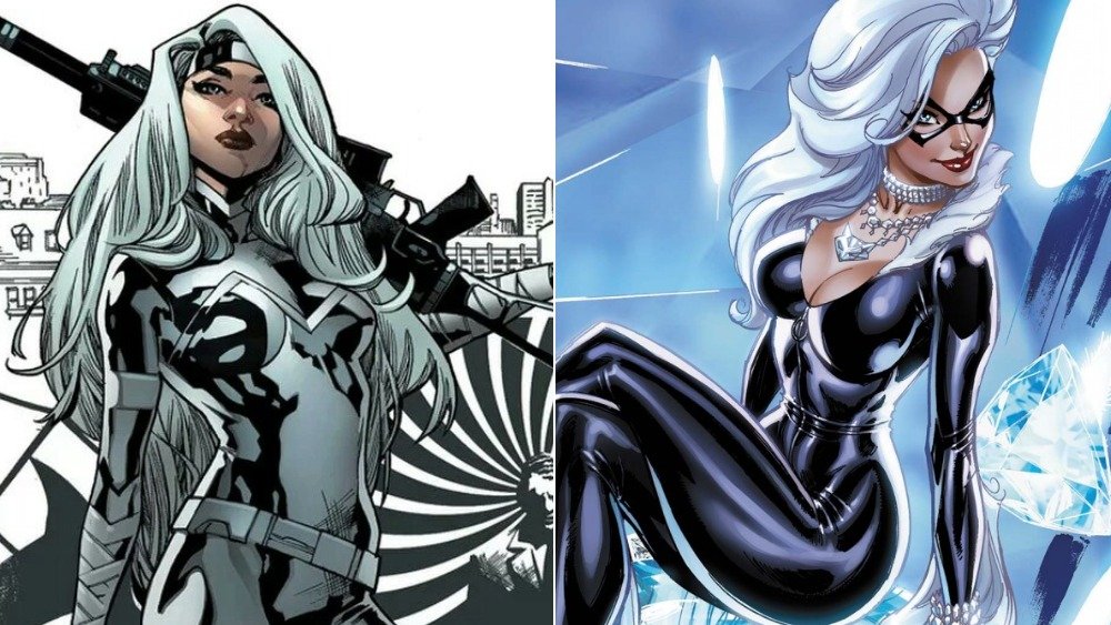 Silver Sable and the Wild Pack (2017) #36 cover, Black Cat (2019) #8 cover