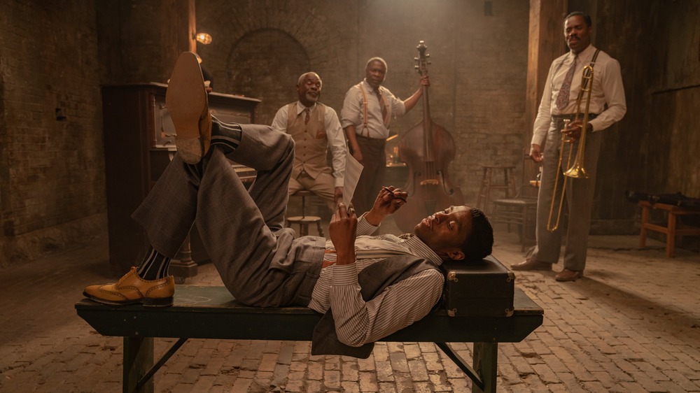 Chadwick Boseman and cast of Ma Rainey's Black Bottom