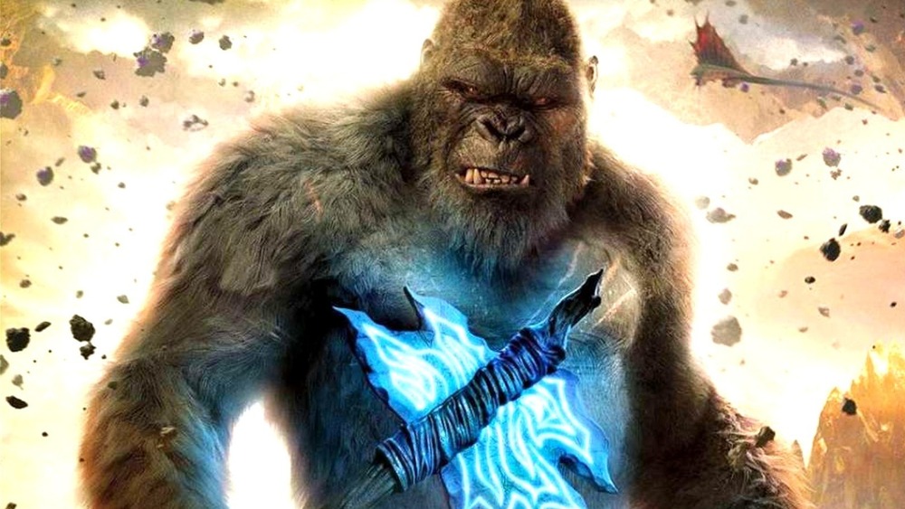 King Kong holding his axe in Godzilla vs. Kong