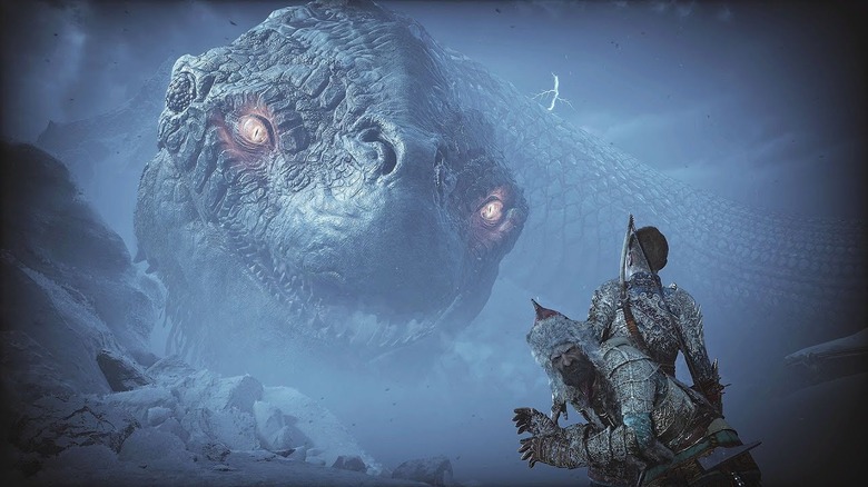 Jörmungandr glaring