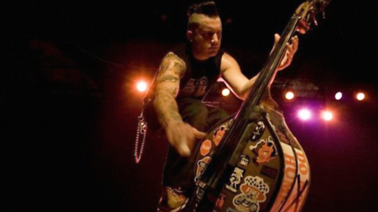 Psychobilly Rick Ness Playing Bass