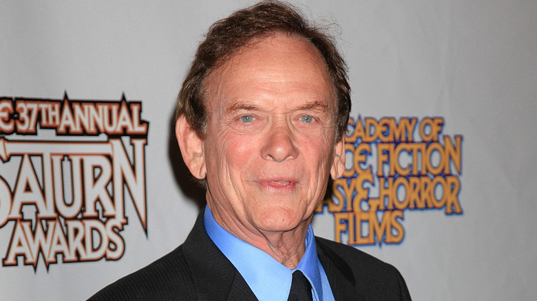 Monte Markham wearing dark suit