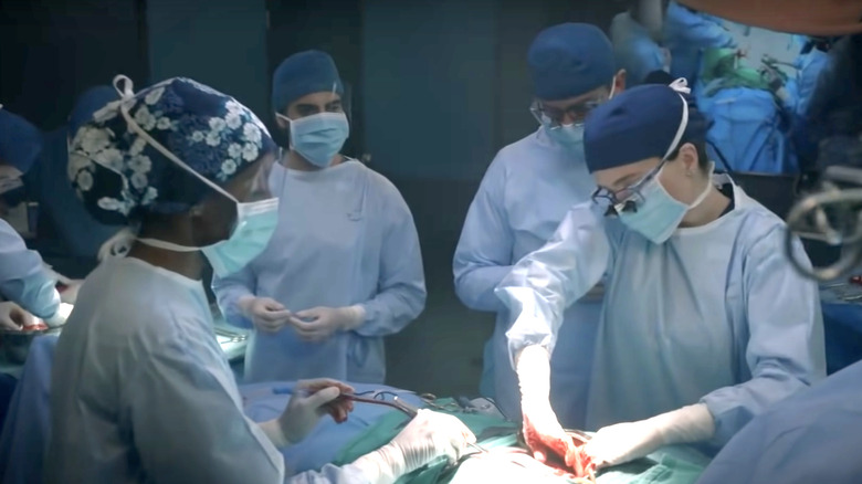 Dr. Sam Griffith in surgery