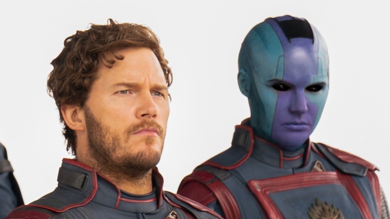 Peter and Nebula staring forward