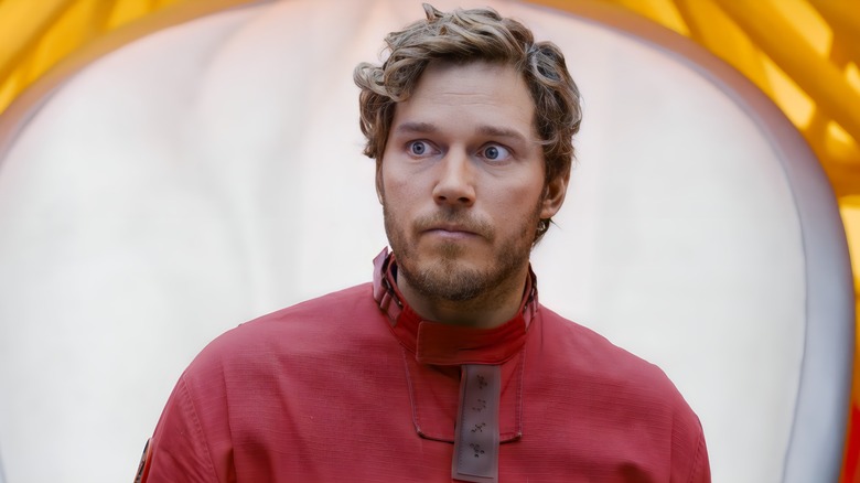 Star-Lord looking concerned 